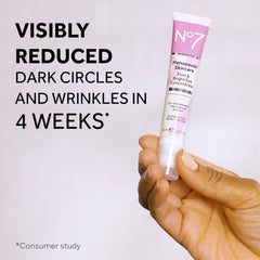 No7 menopause eye concentrate 15ml bottle highlighting compact packaging for on-the-go refresh