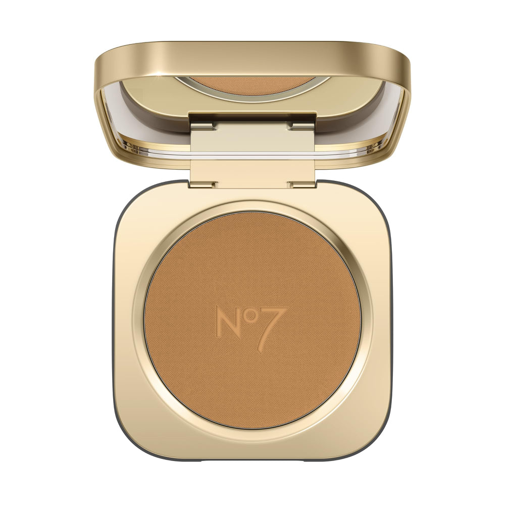 No7 Pro Artist Soft Glow Bronzer Powder compact shows silky matte warmth
