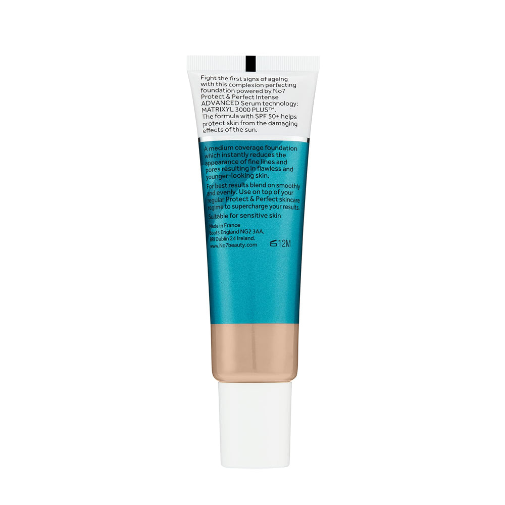 No7 Protect and Perfect Calico packaging front view reinforces premium skincare makeup.