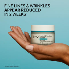 No7 Protect & Perfect Day Cream fragrance-free label signals sensitive skin friendly