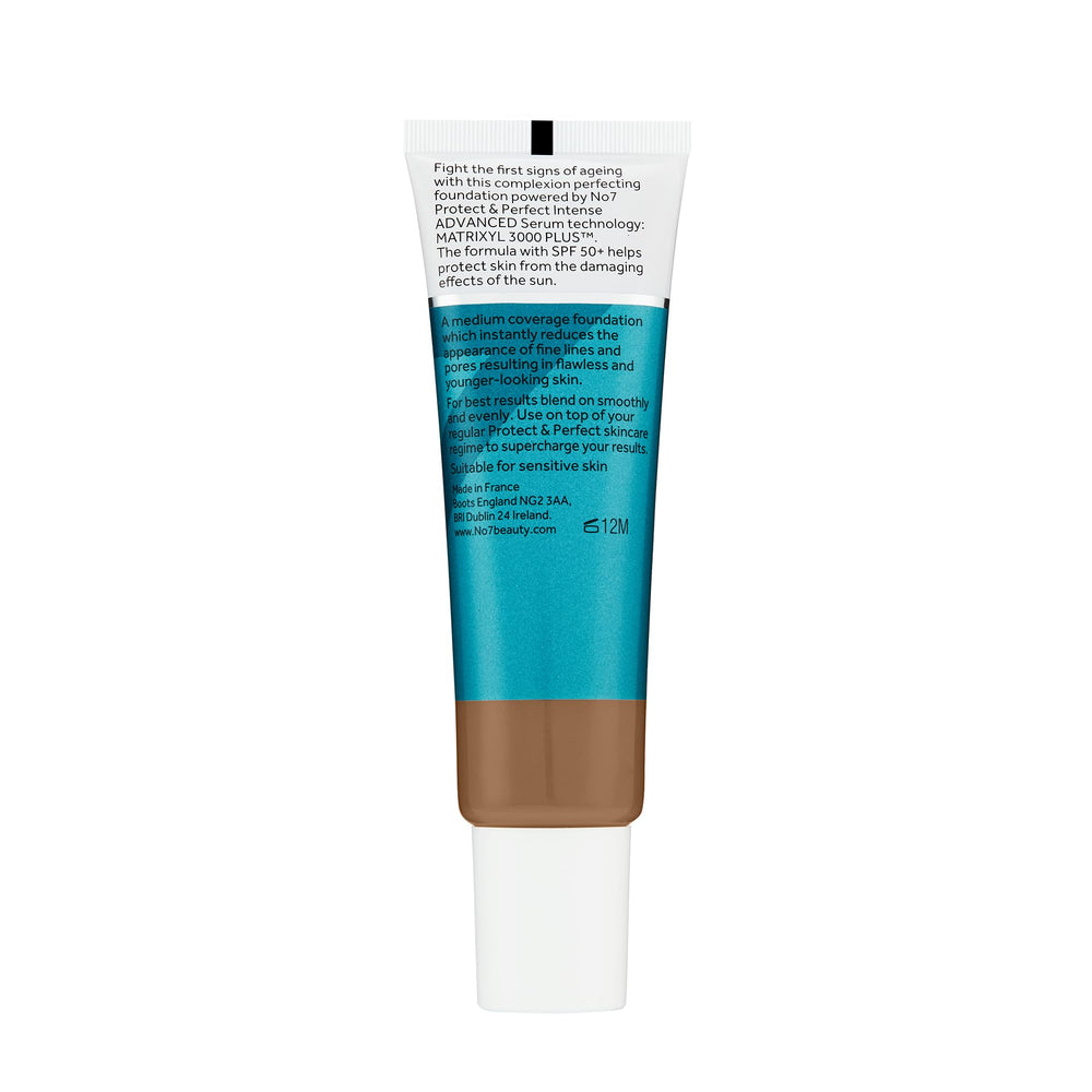 Close-up of No7 foundation on skin shows hydrated, natural finish