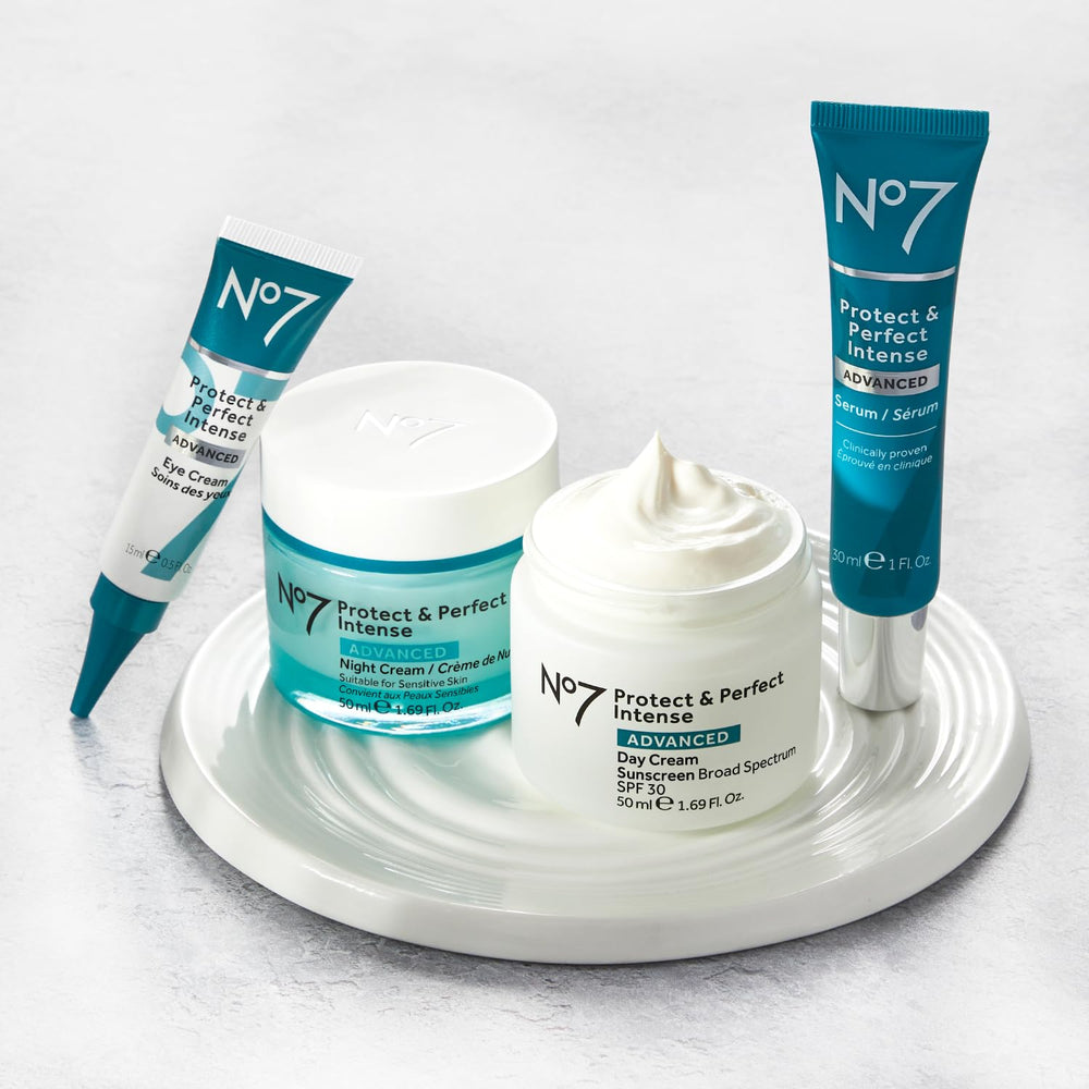 No7 cleansing water with fruit extracts for revitalized-looking skin.