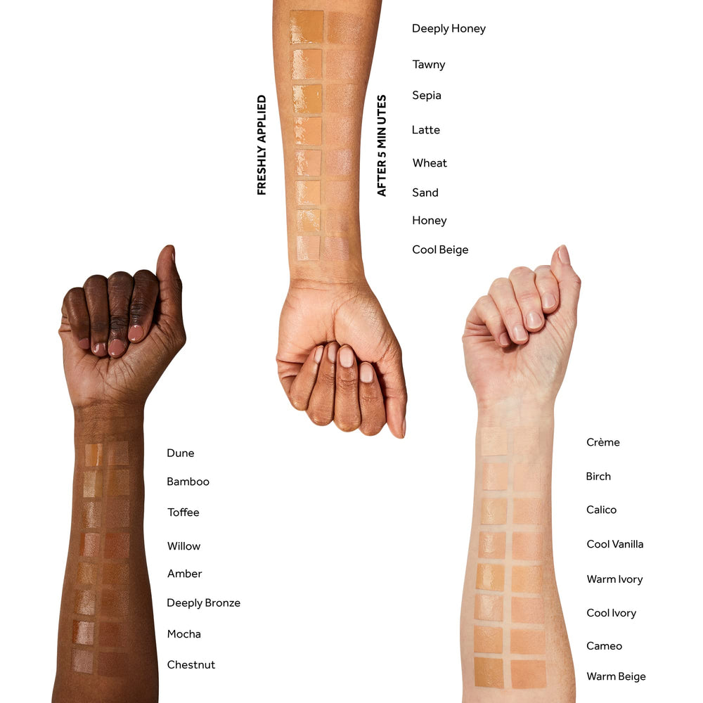 No7 application shows SPF 50 protection with a natural finish.