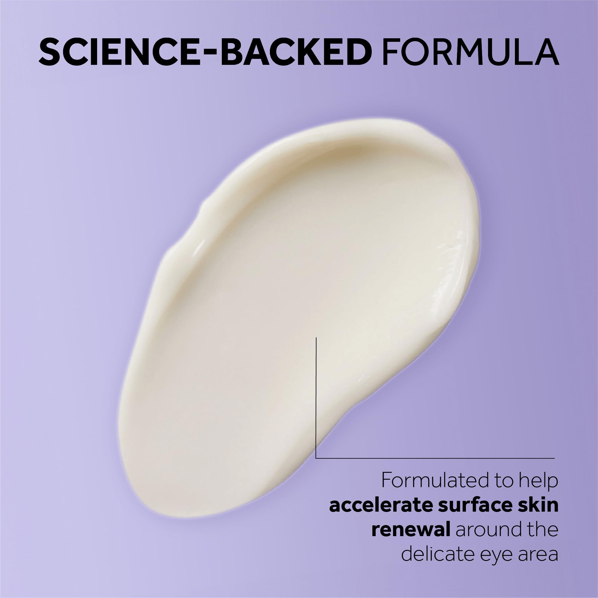 No7 Pure Retinol Eye Cream shown on the under-eye area for smoother skin.
