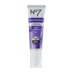 No7 Pure Retinol Night Concentrate bottle ready for nightly skincare routine