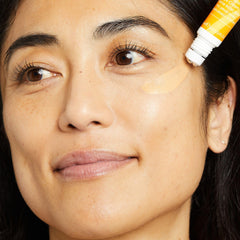 No7 Radiance+ color-correcting pigments even under-eye tone for a smoother base.