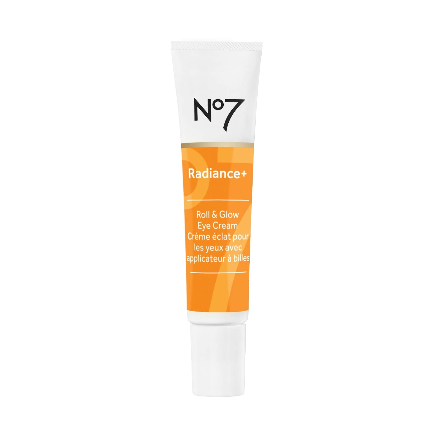 No7 Radiance+ Roll & Glow Eye Cream with tri-ball applicator cools and awakens the under-eye area.