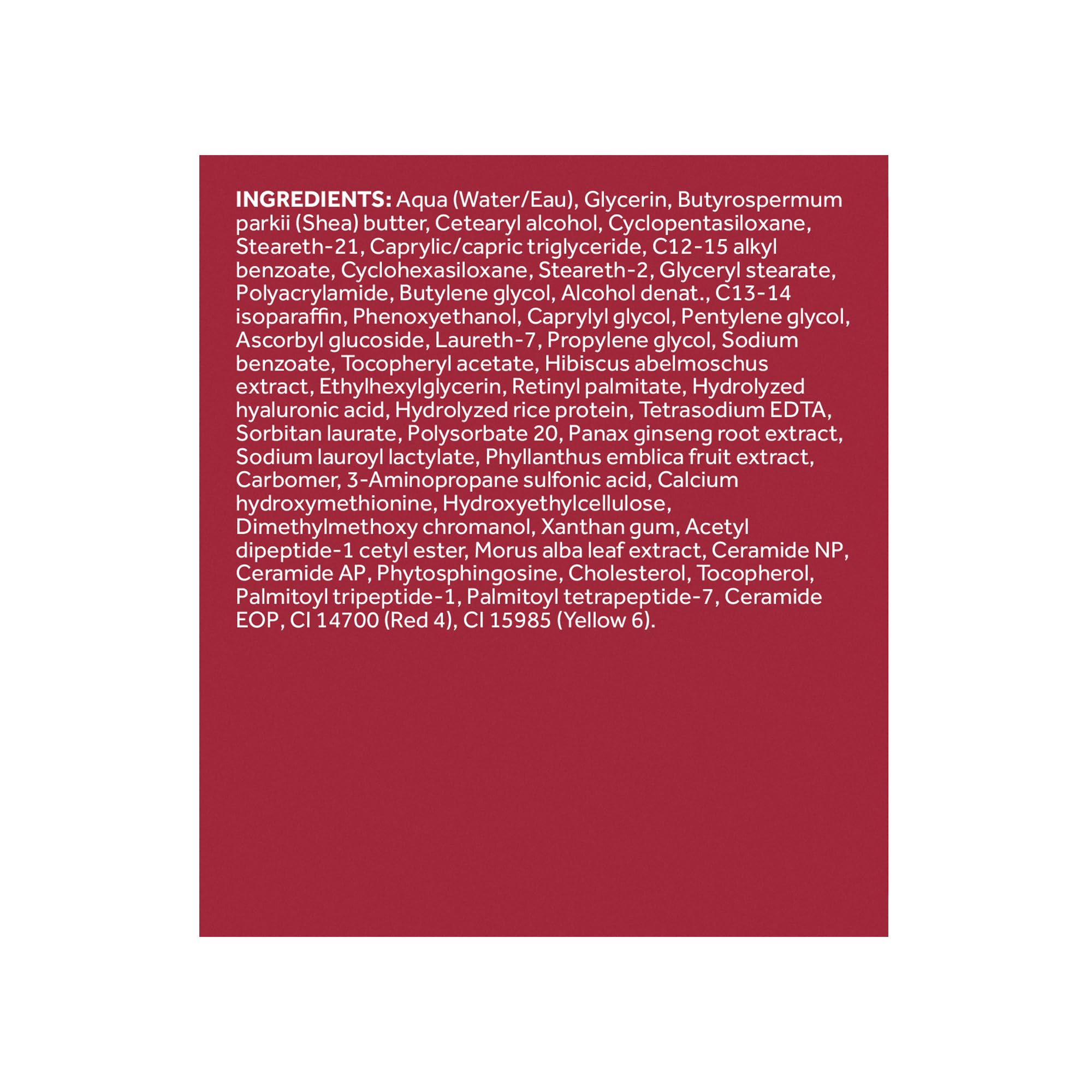 No7 Restore & Renew cream closeup on jar label for clear product benefits.