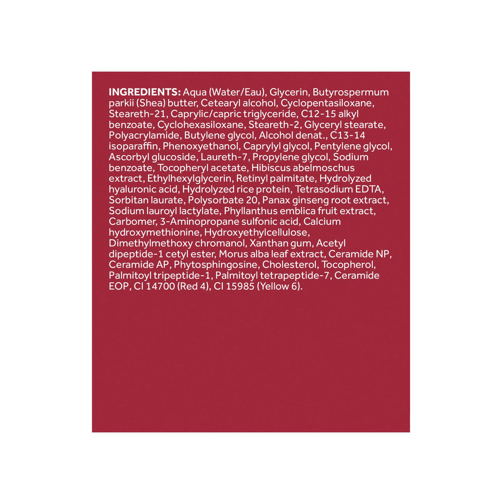 No7 Restore & Renew cream closeup on jar label for clear product benefits.