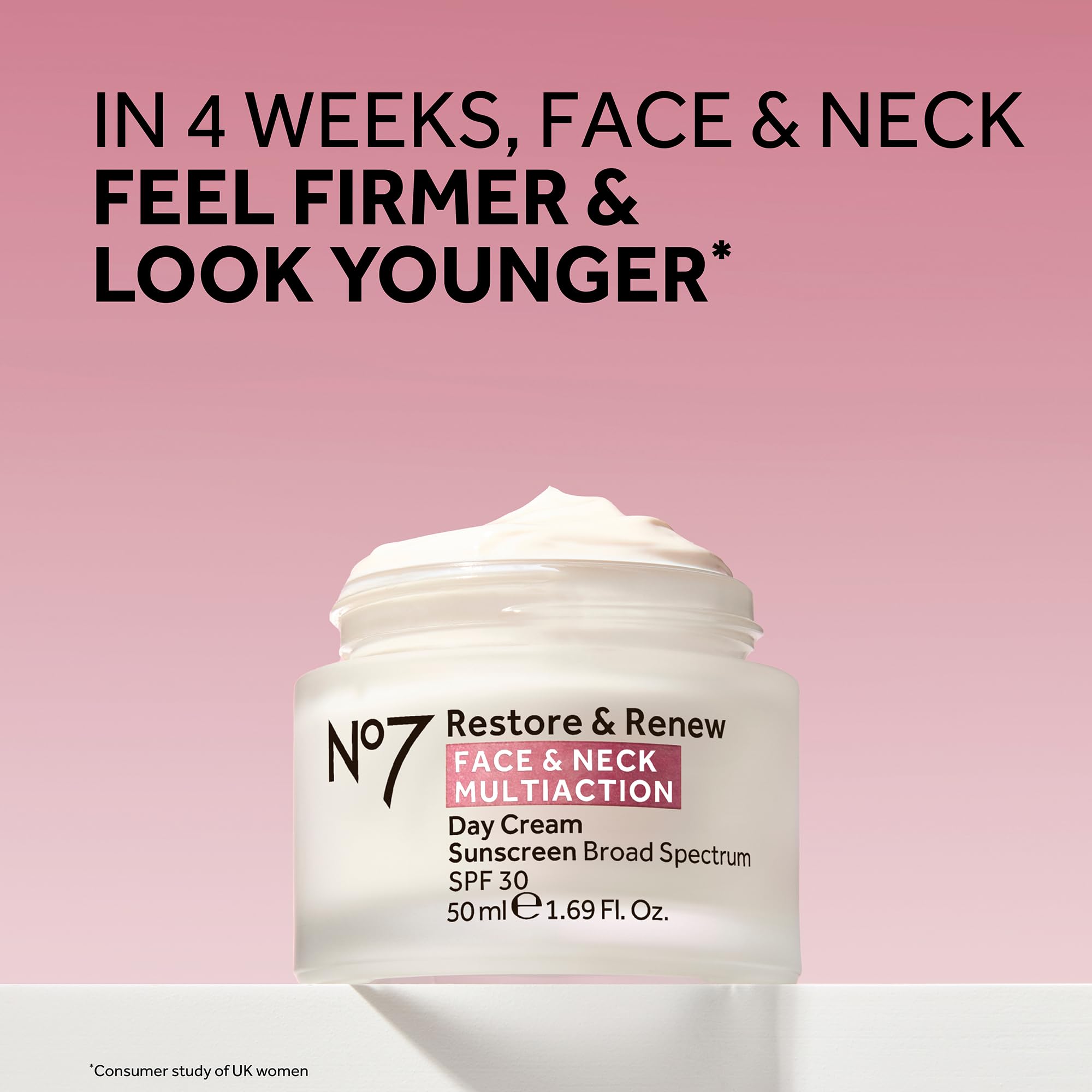 No7 Restore and Renew Neck Serum supports the neckline with targeted hydration.