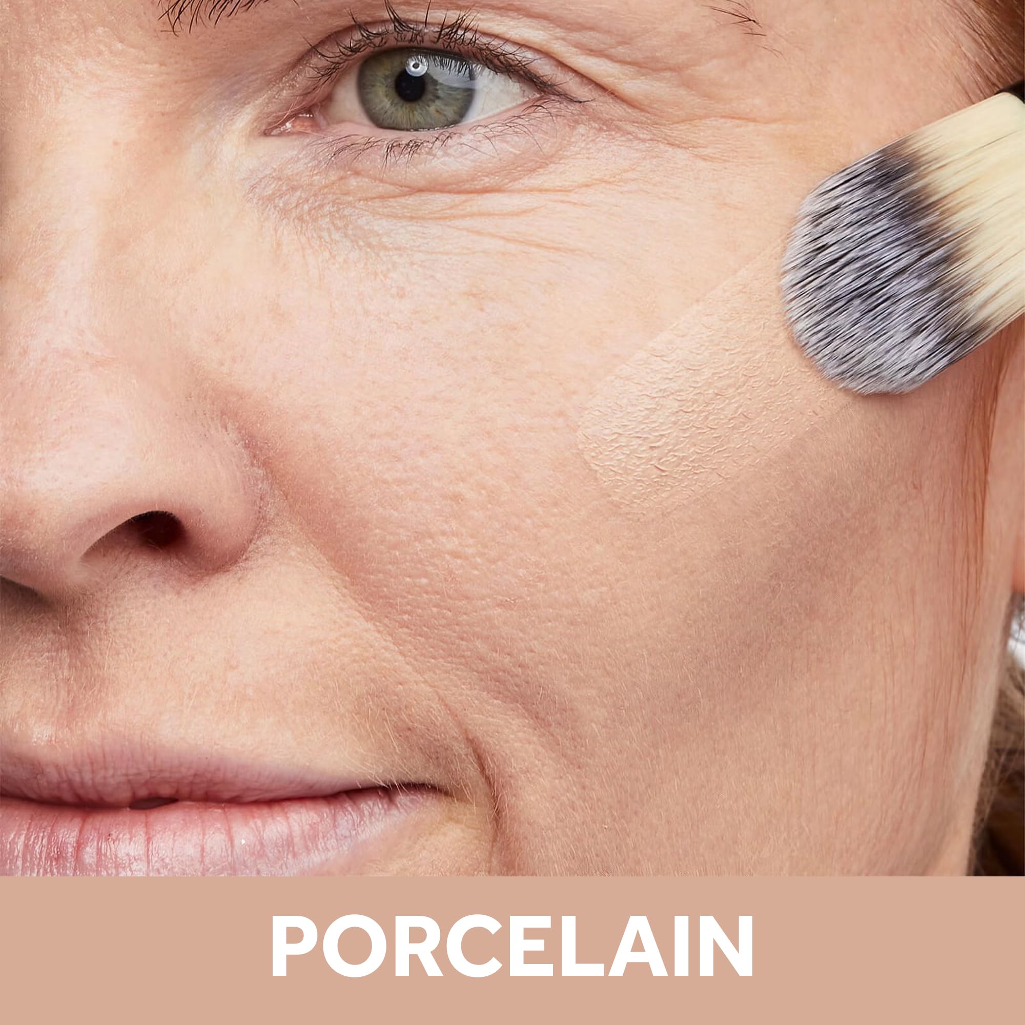 Porcelain shade swatches for a naturally even complexion with No7 foundation.