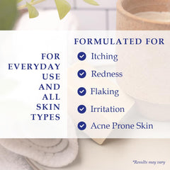 Noble Formula olive oil and emu oil soap ingredients panel shows moisture and nourishment.