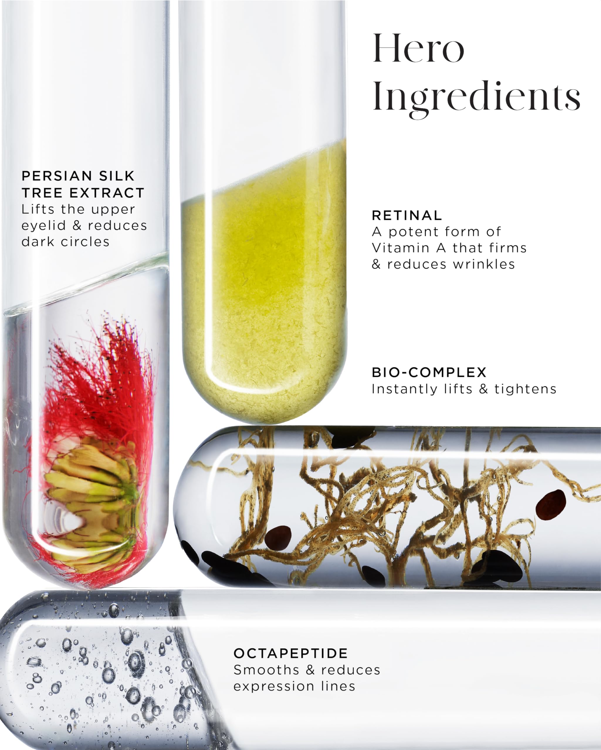 Noble Panacea Persian Silk Tree Extract visual suggesting lifting and firming.