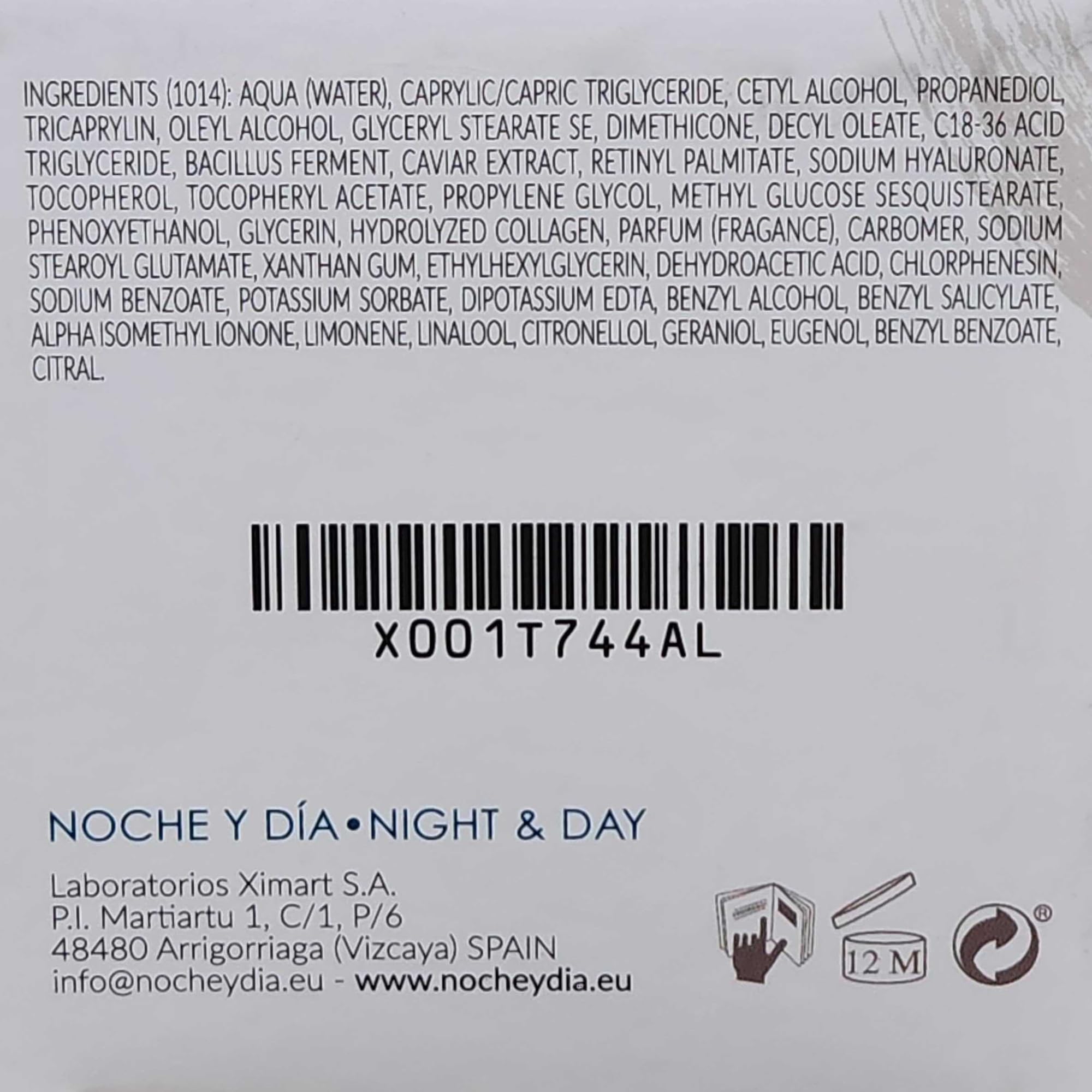 Noche Y Dia Ocean Caviar Face Cream on skin with subtle glow