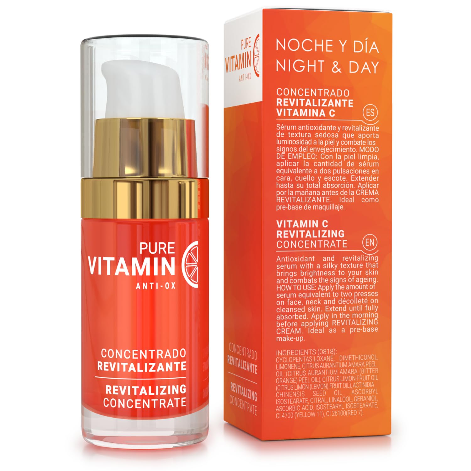 Noche Y Dia Vitamin C Serum blemish-defense focus on pores for clearer skin.