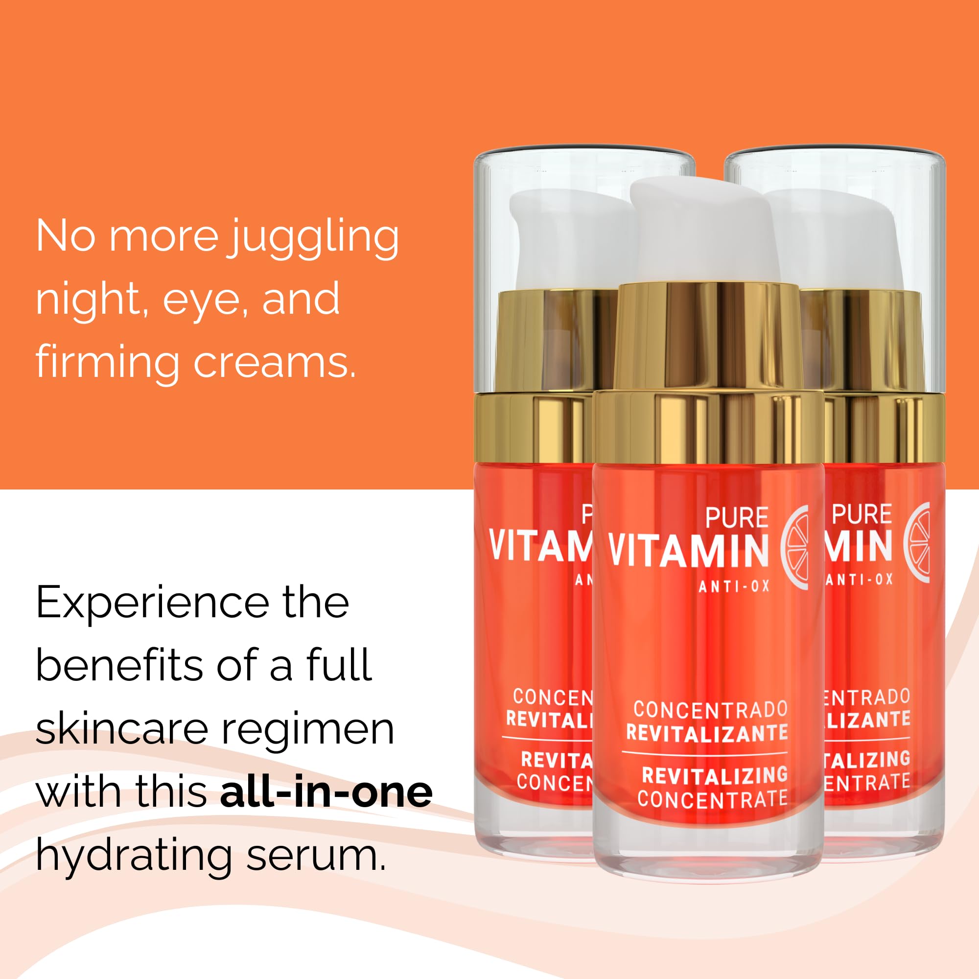 Noche Y Dia Vitamin C Serum texture closeup suggests light, oil-based hydration.