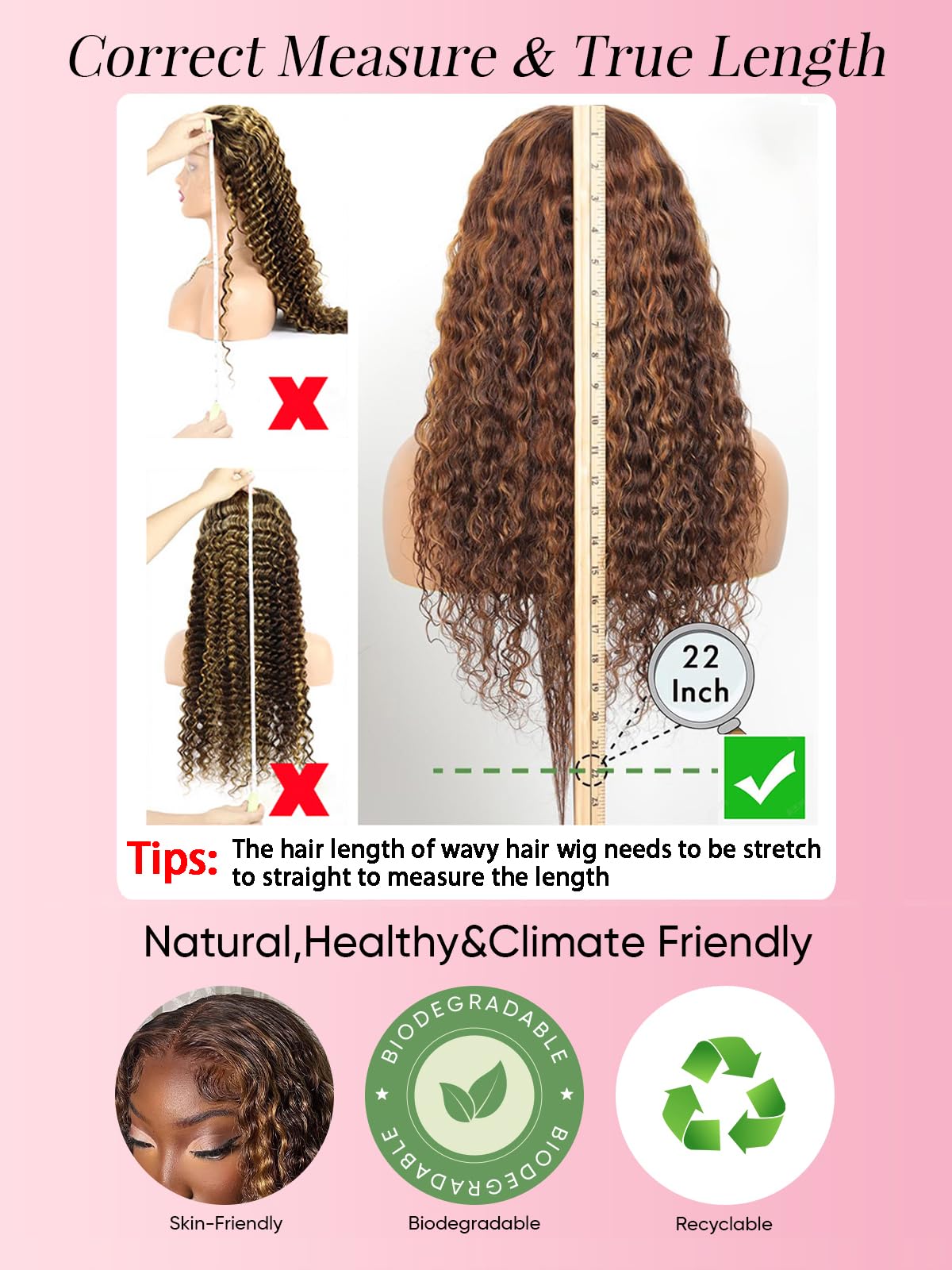 NOELLA honey blonde ombre lace front wig 30-inch length for dramatic styling