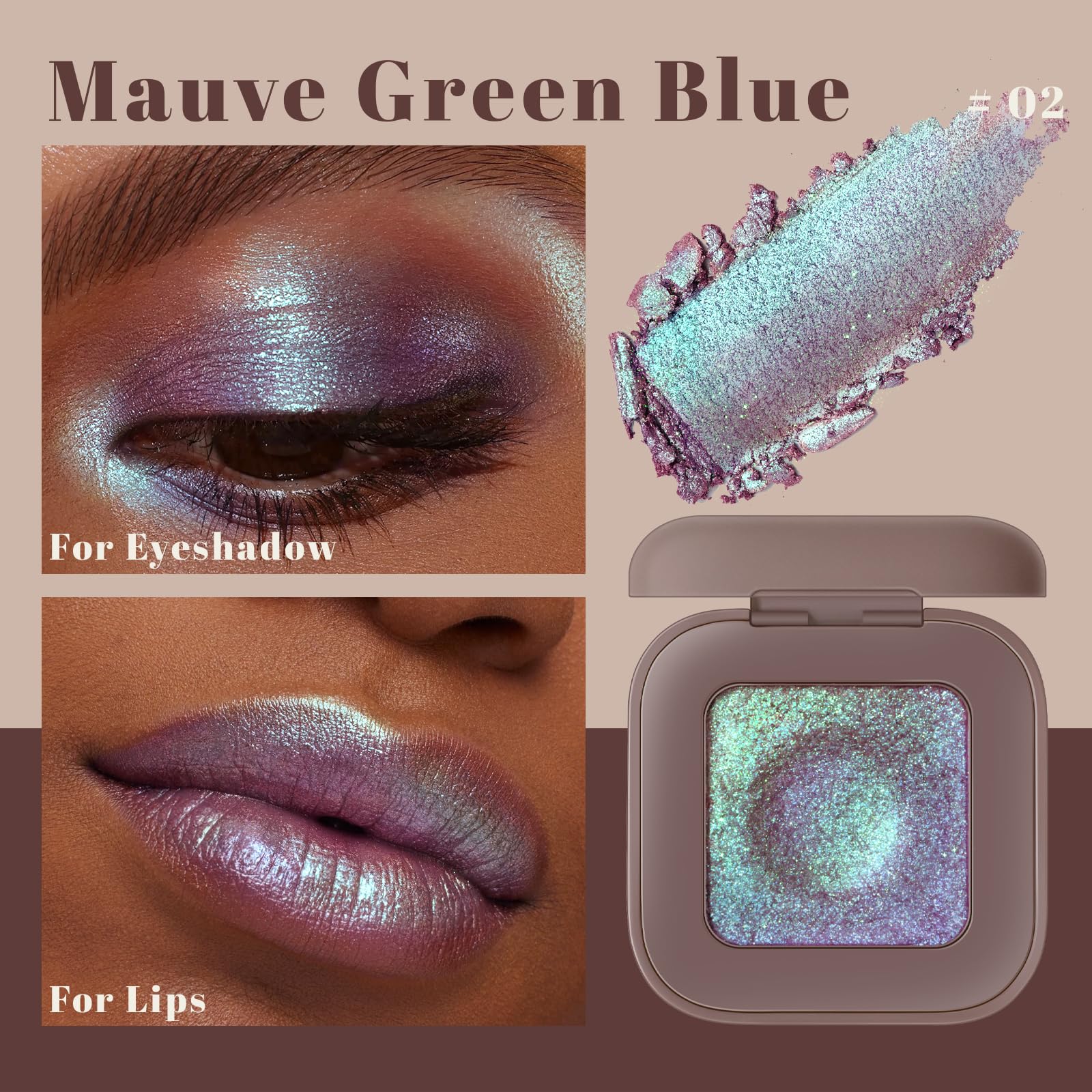 Creamy mousse texture reduces fallout for smooth, precise application.
