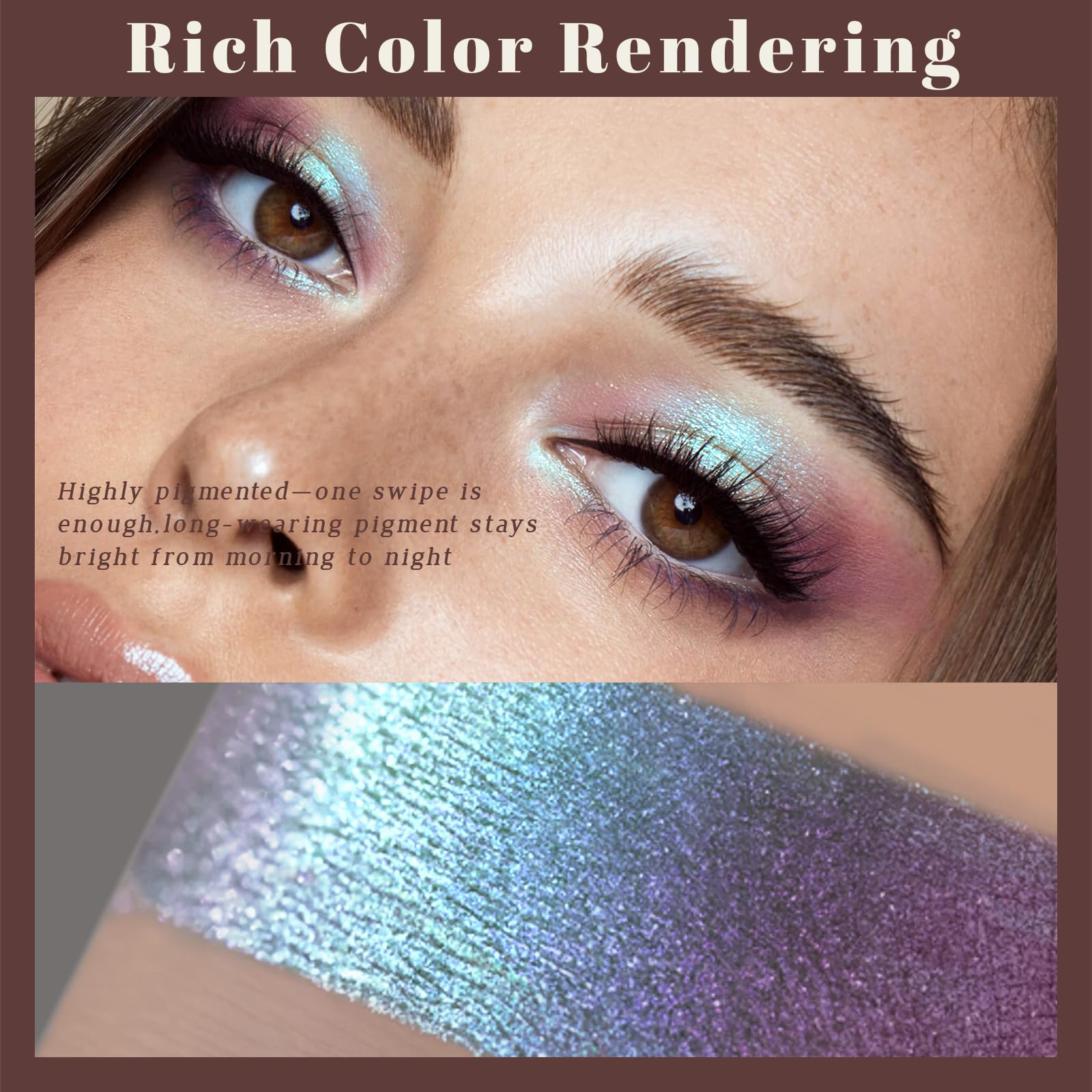 Waterproof and sweat-resistant formula helps color stay vibrant longer.