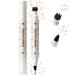 Noerrors freckle pen stamp 2-in-1 compact in action for natural freckles.