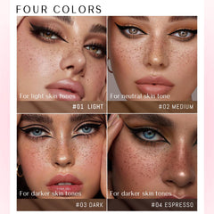 Noerrors freckle stamp shows six micro-dots for lifelike placement and realism