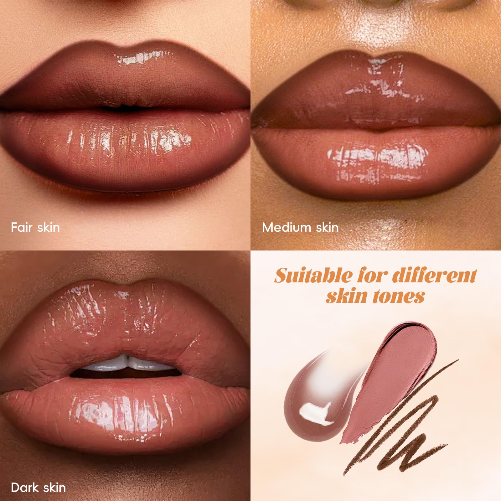 Noerrors Juicy Nude glossy topper delivers lightweight smooth shine