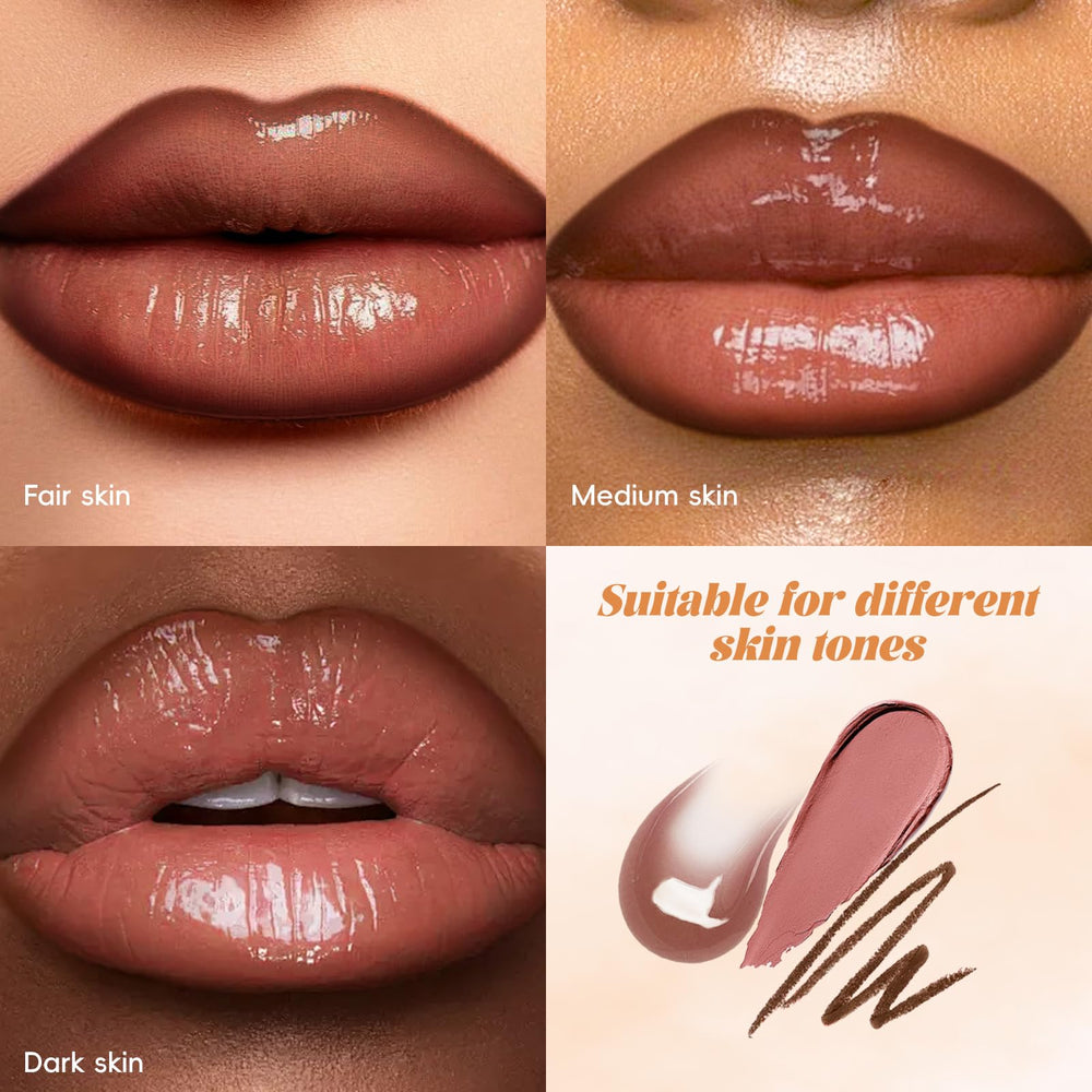 Noerrors Juicy Nude glossy topper delivers lightweight smooth shine