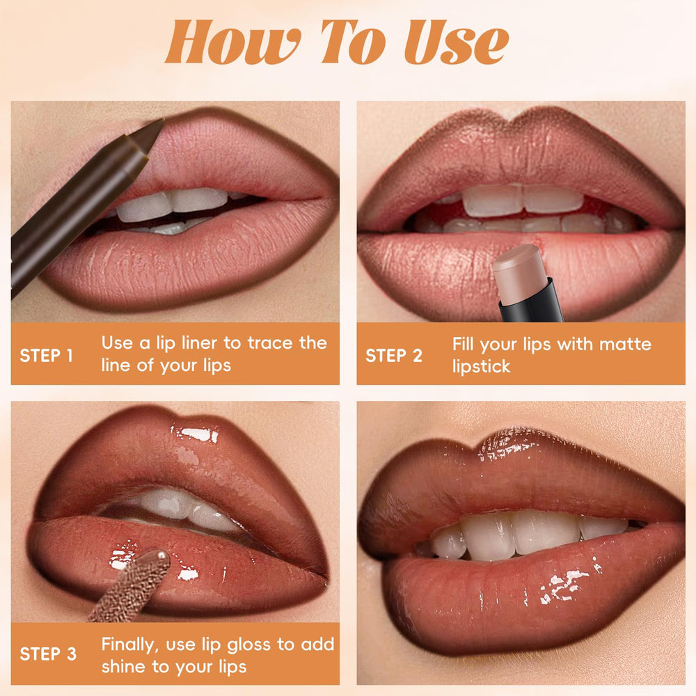 Noerrors Juicy Nude matte base and creamy liner for pigment and shape