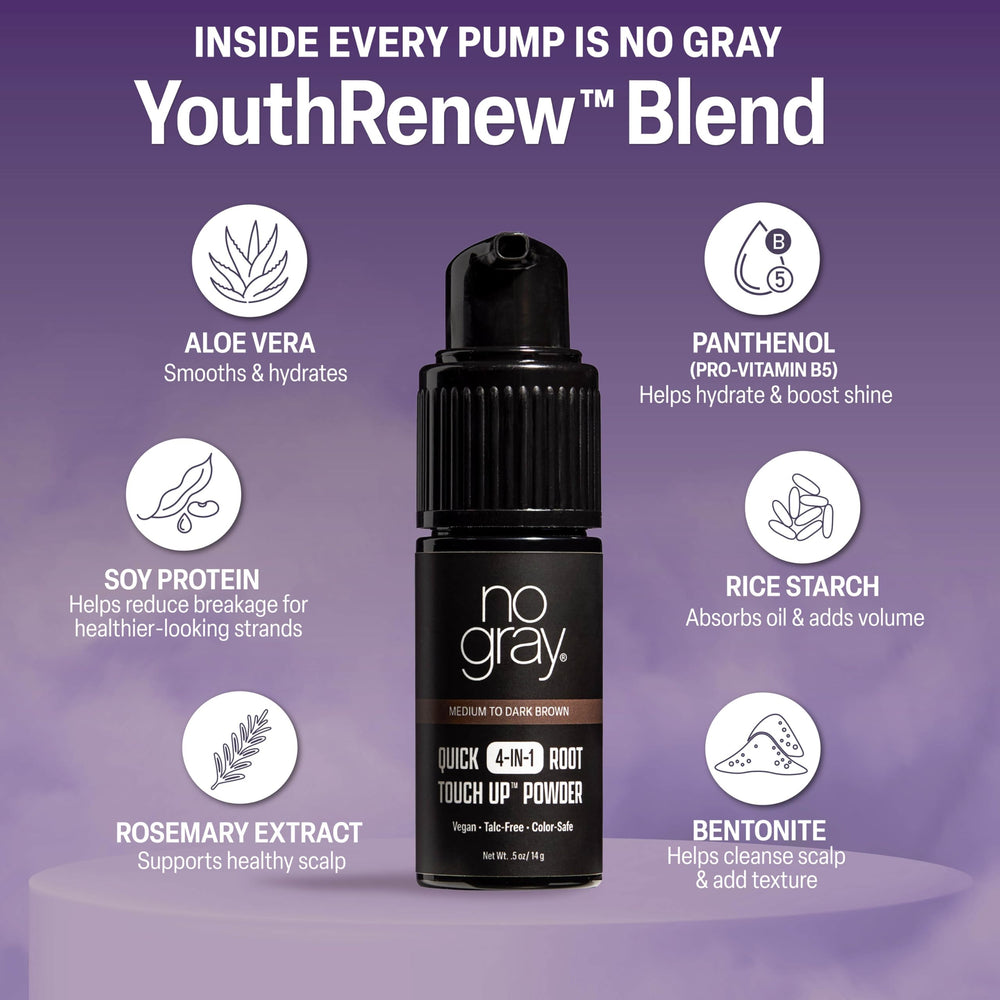 No Gray natural-finish blends invisibly for salon-like results anywhere.