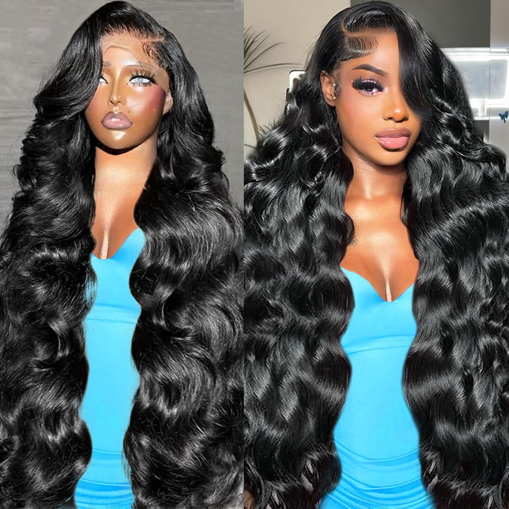Nollipopco 30inch body-wave lace-front wig with full volume for dramatic styles