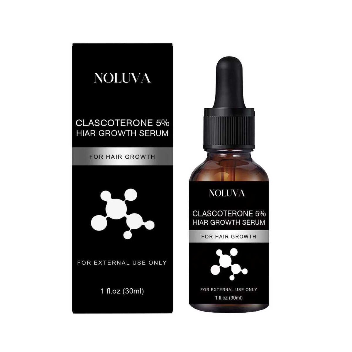 NOLUVA CLASCOTERONE 5% bottle for at-home application and easy daily use