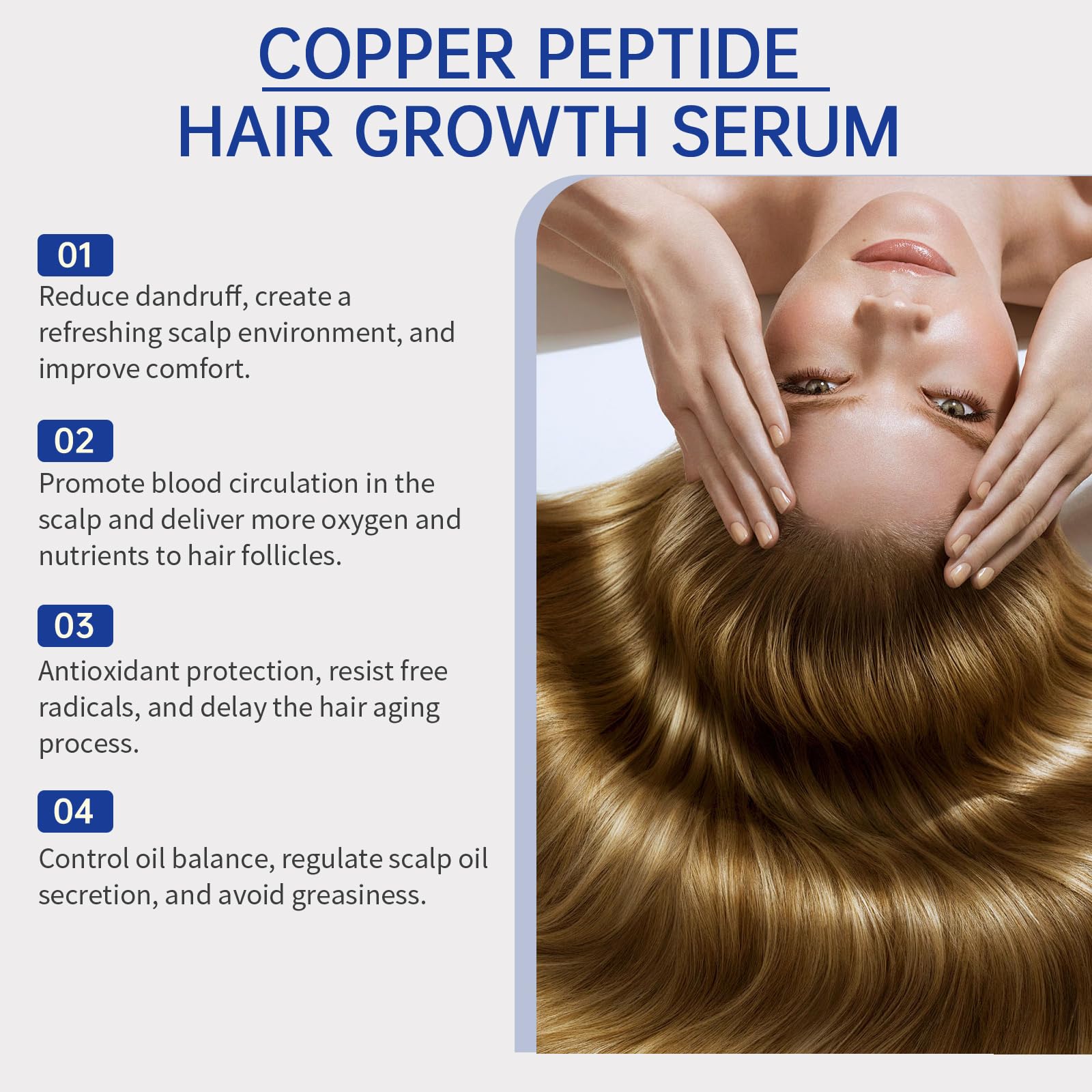 Hair strands appear denser after continued use