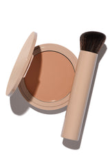 Nomakeupmakeup Almond foundation swatch showing natural warmth and blendability.