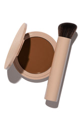 No Makeup Makeup foundation duo in Dark bottle for a seamless skin-like finish.