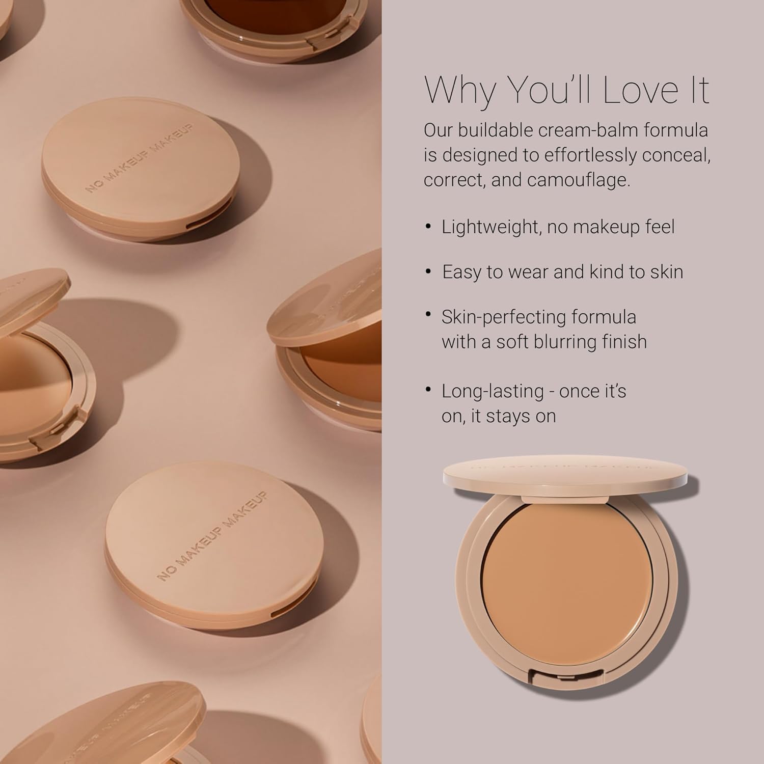 No Makeup Makeup Warm Deep shade for deep skin tones.