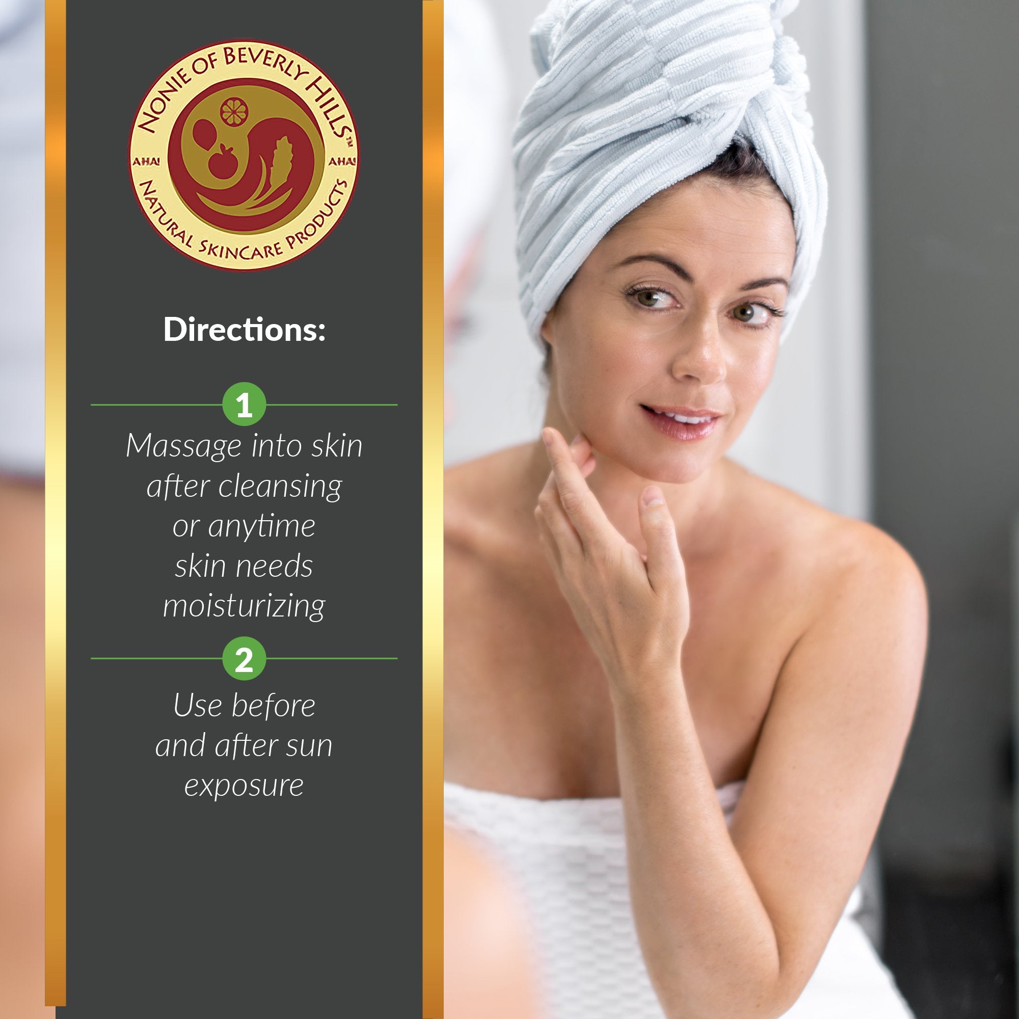 Nonie of Beverly Hills AHA Body Lotion fragrance-free formula supports comfortable daily use