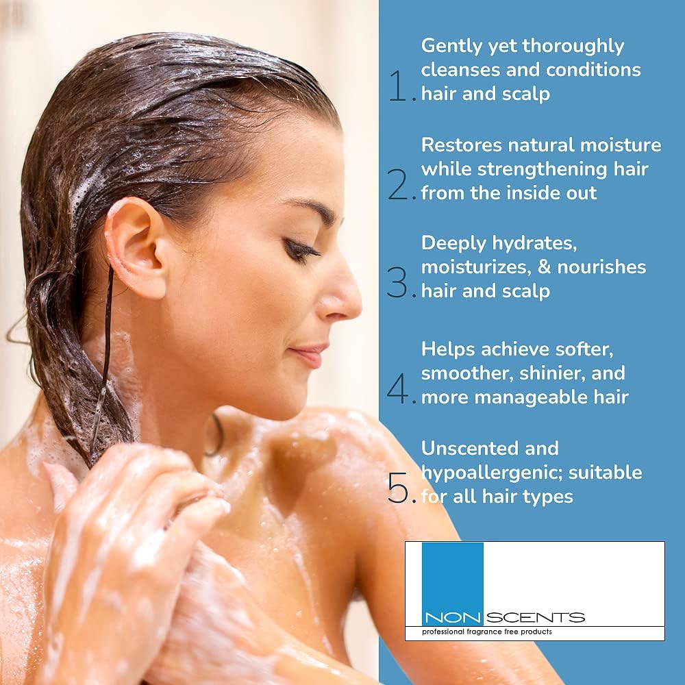Nonscents keratin and silk amino acids closeup on active ingredients