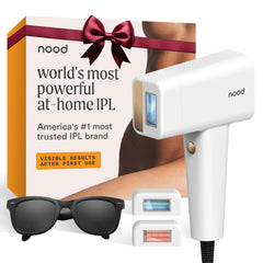 Nood Flasher Pro gloss white front view for convenient at-home hair removal