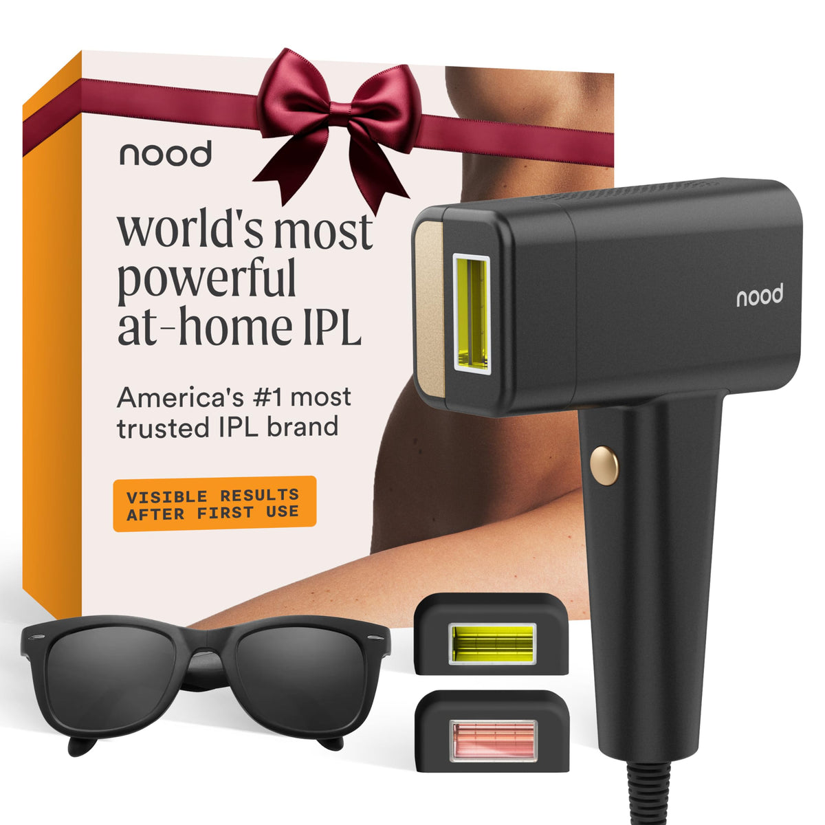 Nood Flasher Pro hair removal lens for targeted, near-permanent-looking results.