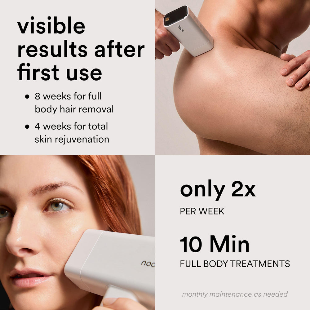 Nood Flasher Pro in use on skin illustrating versatile home care