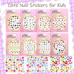 NOOEPC unicorn and fruits stickers for kids' nail art and creativity