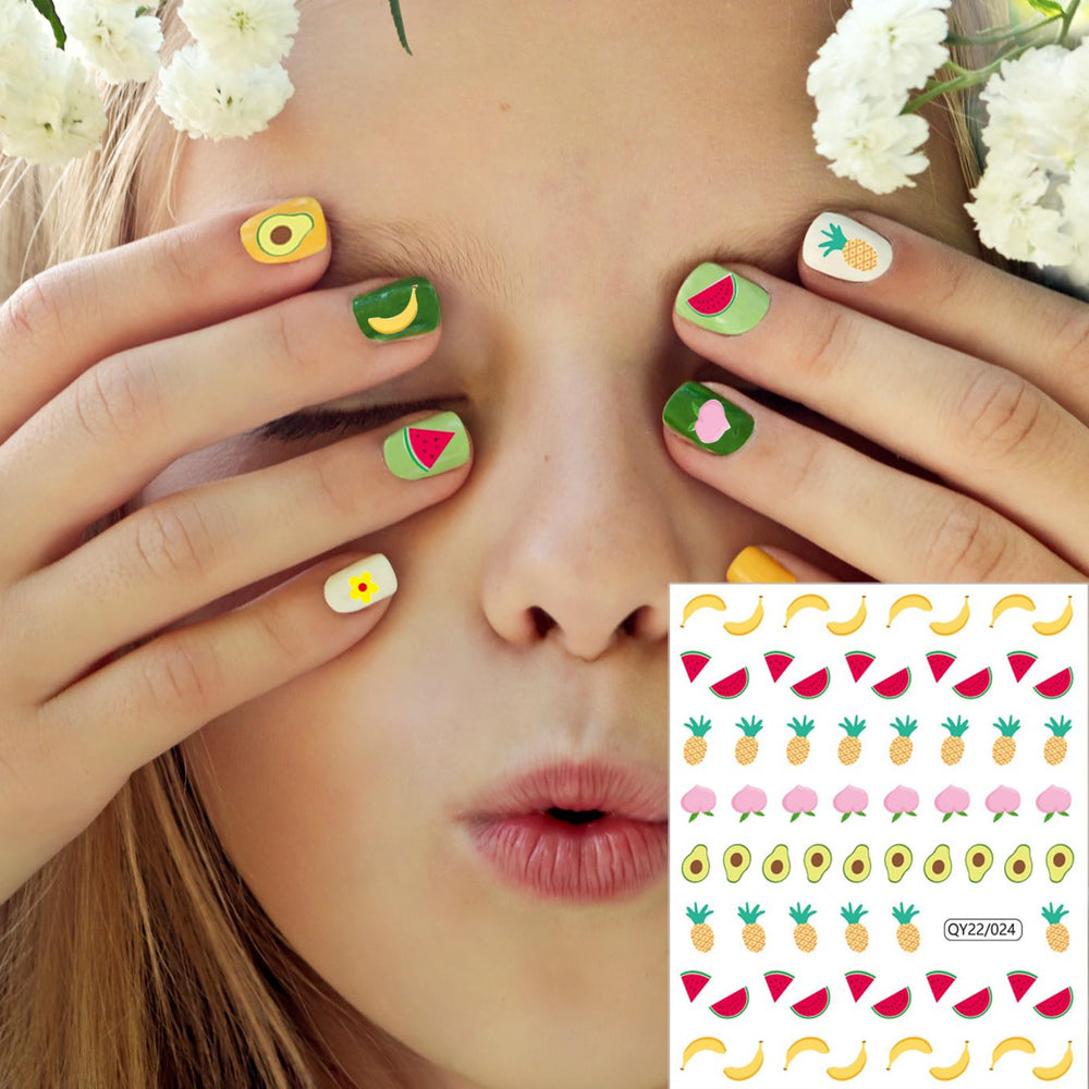 NOOEPC Nail Sticker Set packaging shows eight styles and gems