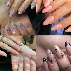 NOOEPC Star Nail Stickers easy self-adhesive use for quick nail art.