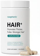 Noophoric Hair Growth Vitamins bottle promotes healthier hair