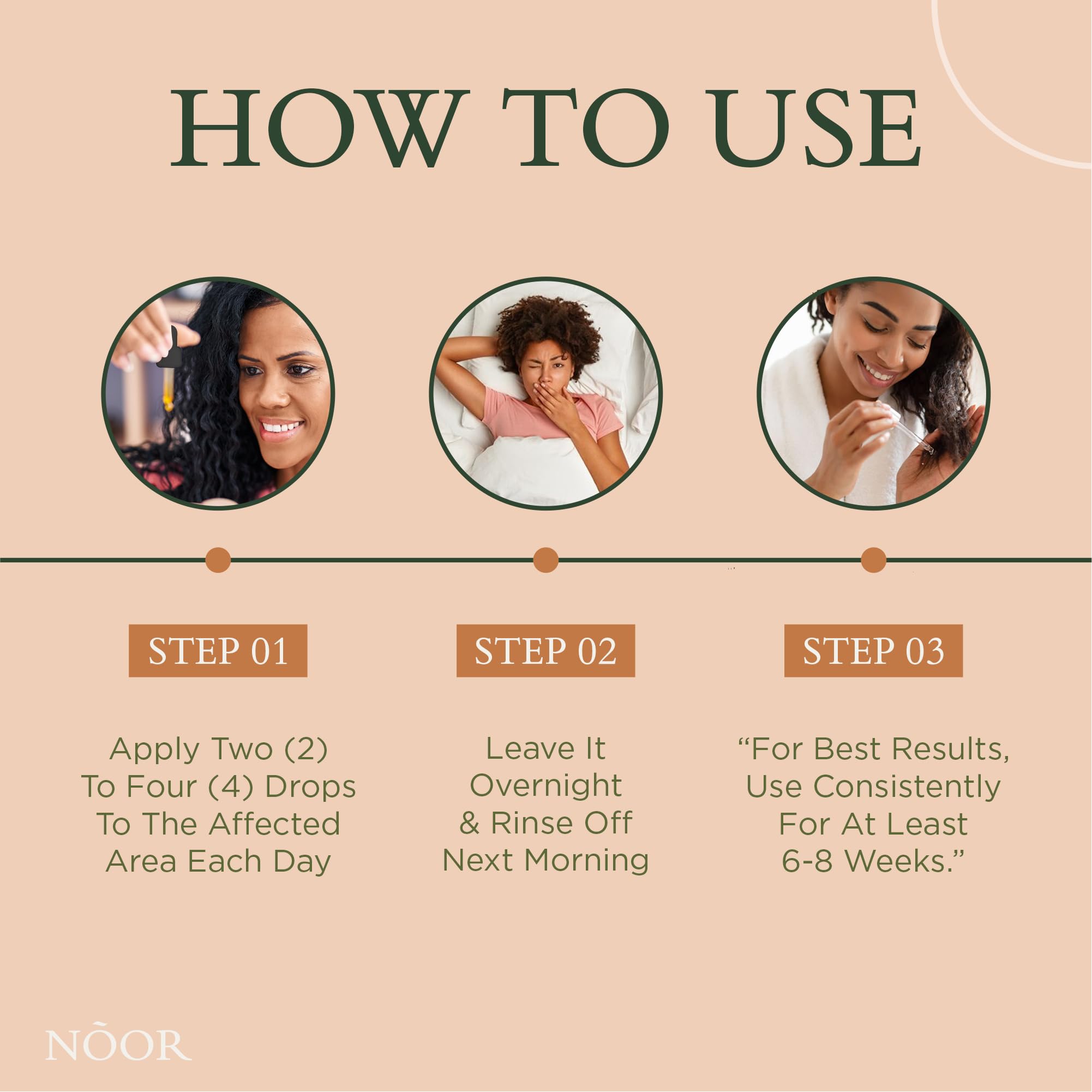 NOOR HAIR Growth Serum scalp-benefits focus on healthier-looking scalp.