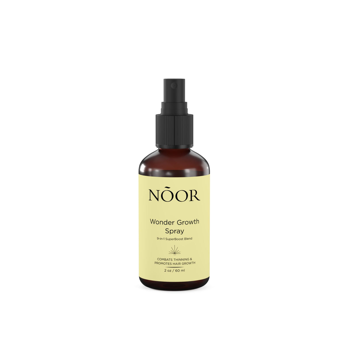 NOOR HAIR Wonder Growth bottle pour for easy scalp application and quick absorption