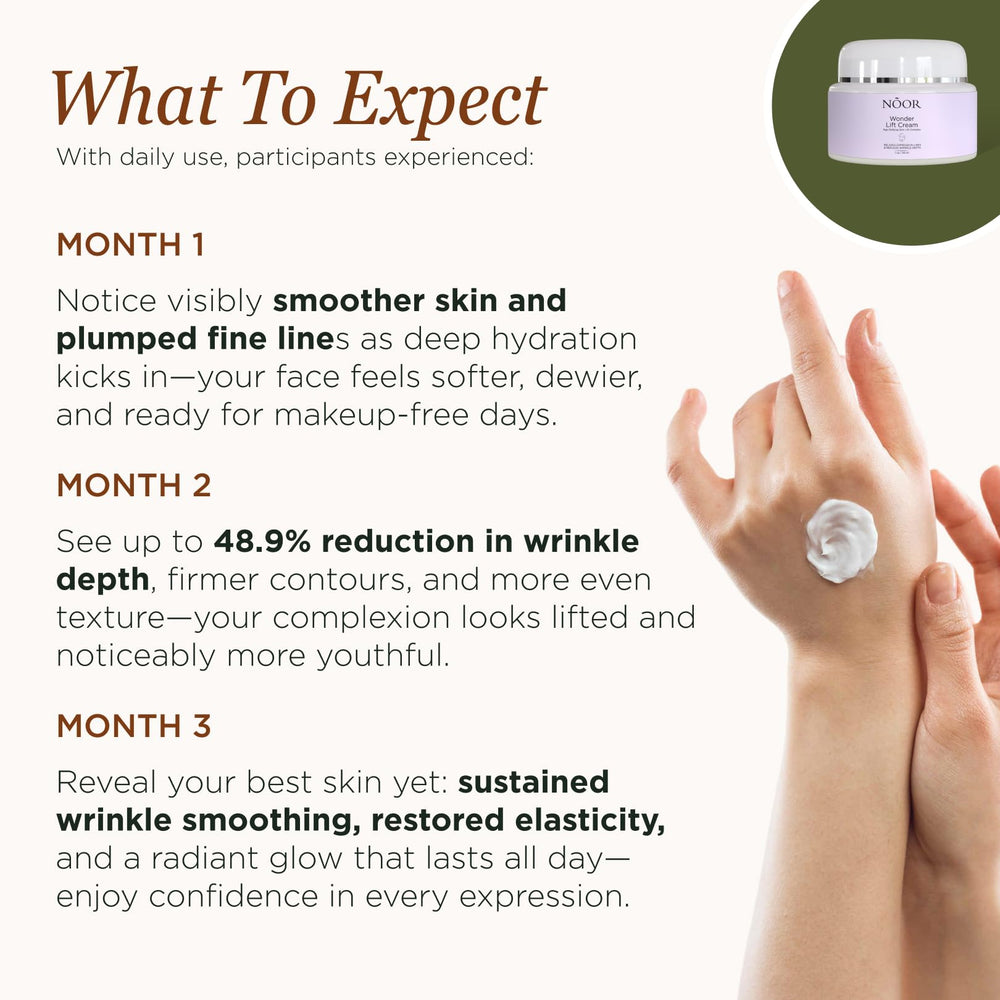 Noor Hair Wonder Lift Cream hydrating formula with soft matte finish.