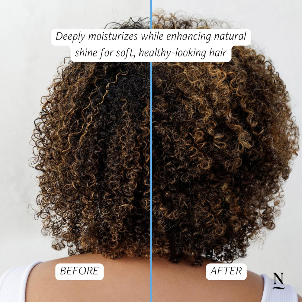 Nopalera bottle or label featuring blue agave extract for nourishing shine
