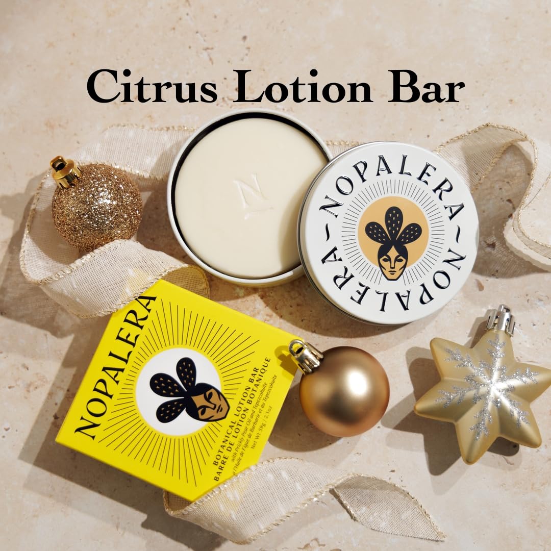 Nopalera Citrus Lotion Bar ready for daily use in routine