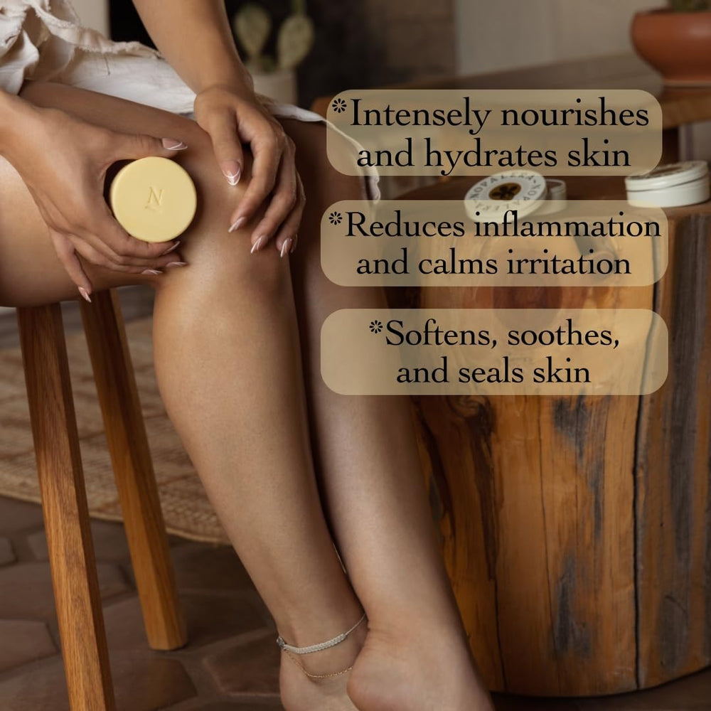 Nopalera Citrus Lotion Bar melts on skin for quick hydration